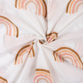 Organic Pure Cotton Rainbow Handmade Fabric