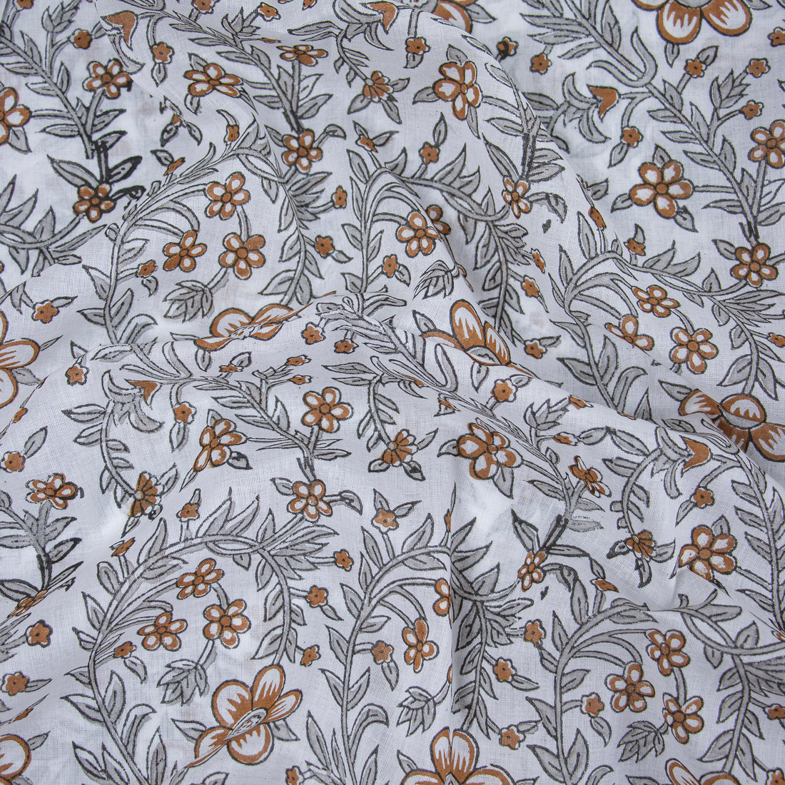 Grey Mulmul Cotton Fabric Online in Jaipur