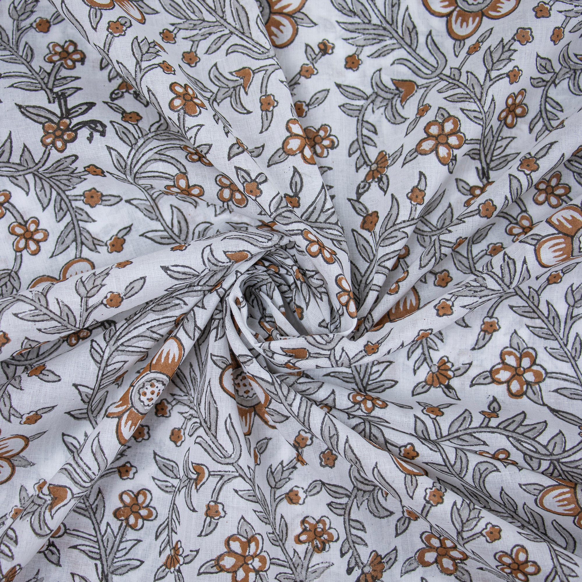 Grey Mulmul Cotton Fabric Online in Jaipur