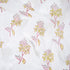 Yellow Flower Plant Cotton Hand Block Printed Fabric 