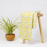 Yellow Jaipur Block Print Fabric