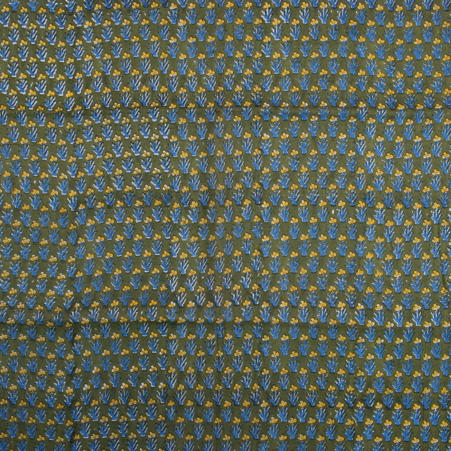 Hand Block Printed Fabric - Multi Floral Dress Making