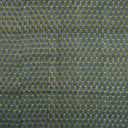 Hand Block Printed Fabric - Multi Floral Dress Making