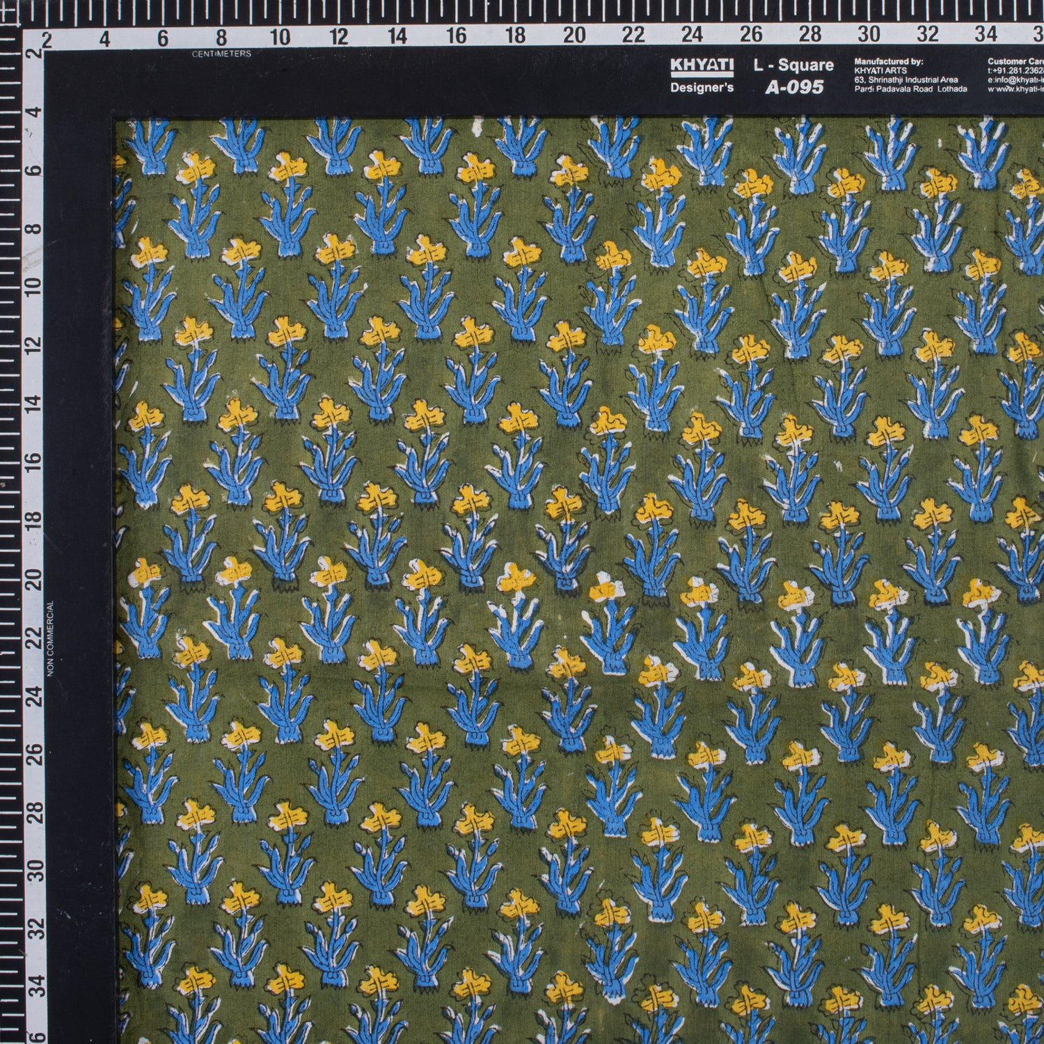 Hand Block Printed Fabric - Multi Floral Dress Making