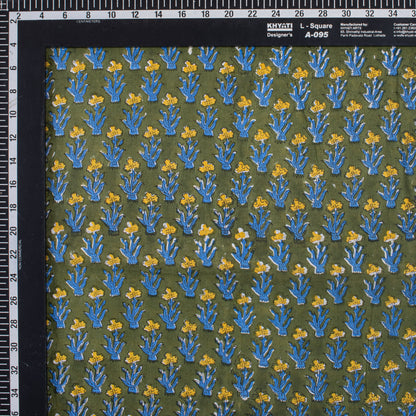 Hand Block Printed Fabric - Multi Floral Dress Making