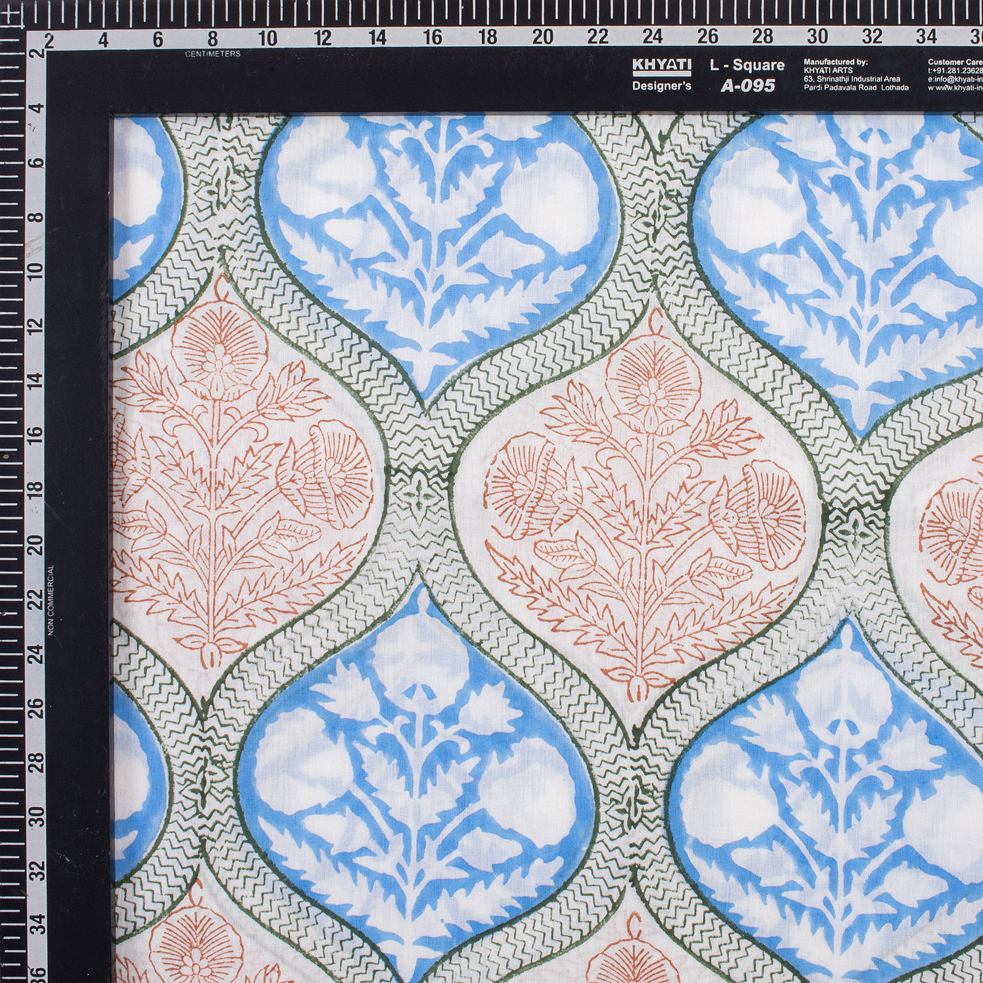 Hand Block Printed Fabric for Home Decor and Curtain