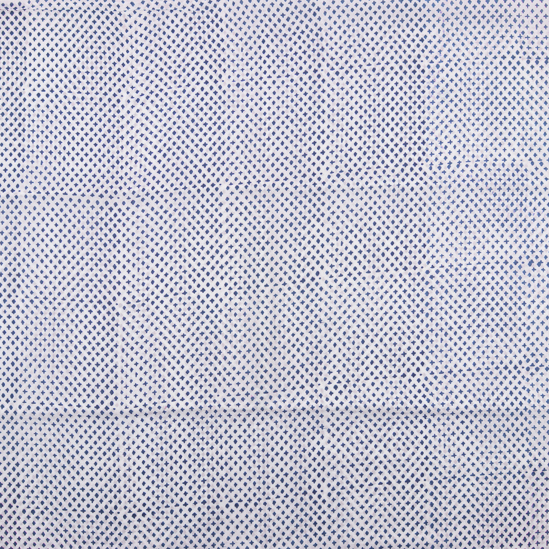 Blue Abstract Hand Block Printed Fabric for Kurti Fabric