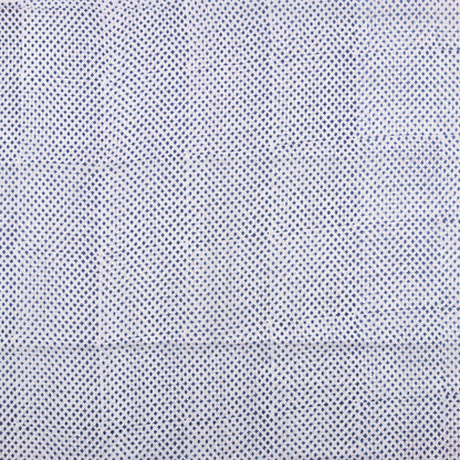 Blue Abstract Hand Block Printed Fabric for Kurti Fabric