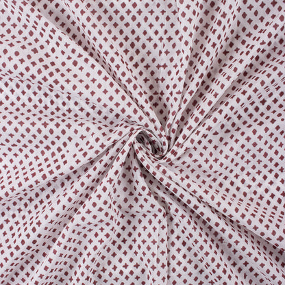 Blue Leaf Hand Block Printed Pure Cotton Fabric Online