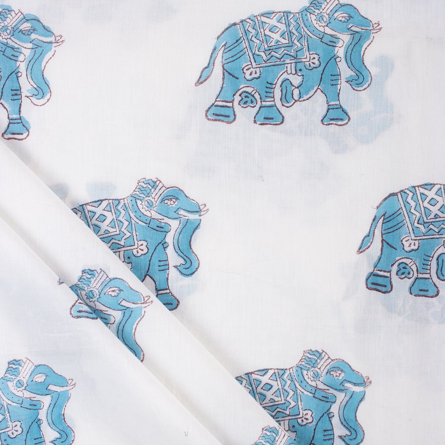 Animal Hand Block Printed Quality Fabric