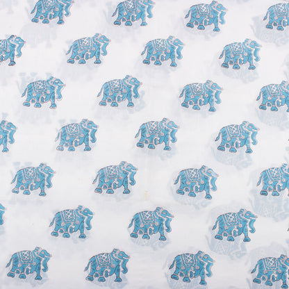 Animal Hand Block Printed Quality Fabric