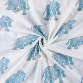 Animal Hand Block Printed Quality Fabric