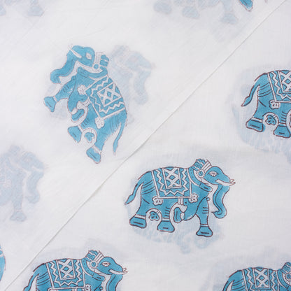 Animal Hand Block Printed Quality Fabric
