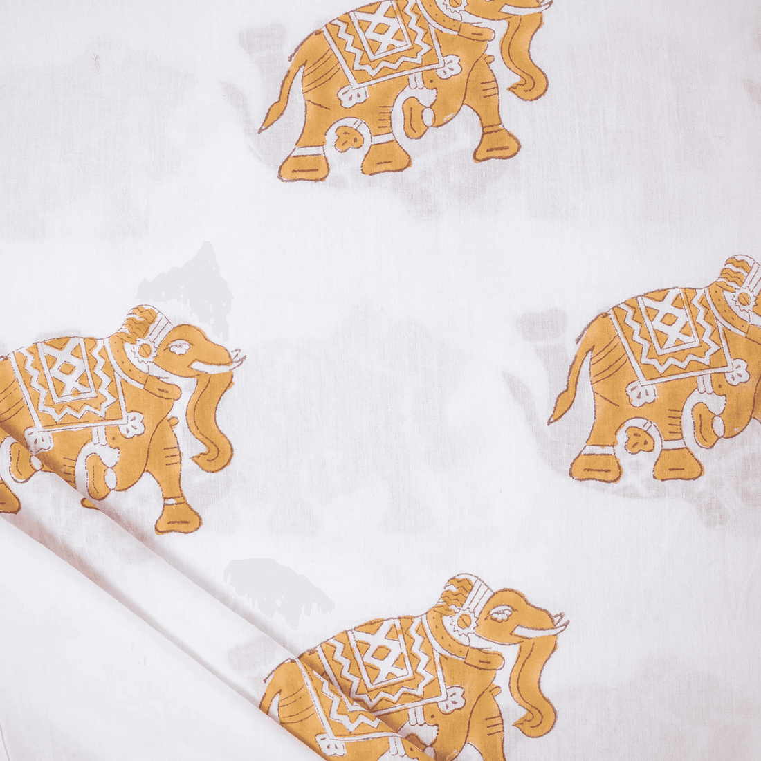 Elephant Print Pure Cotton Fabric