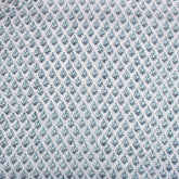 Indian Blue Floral Hand Block Printed Fabric for Dress Material