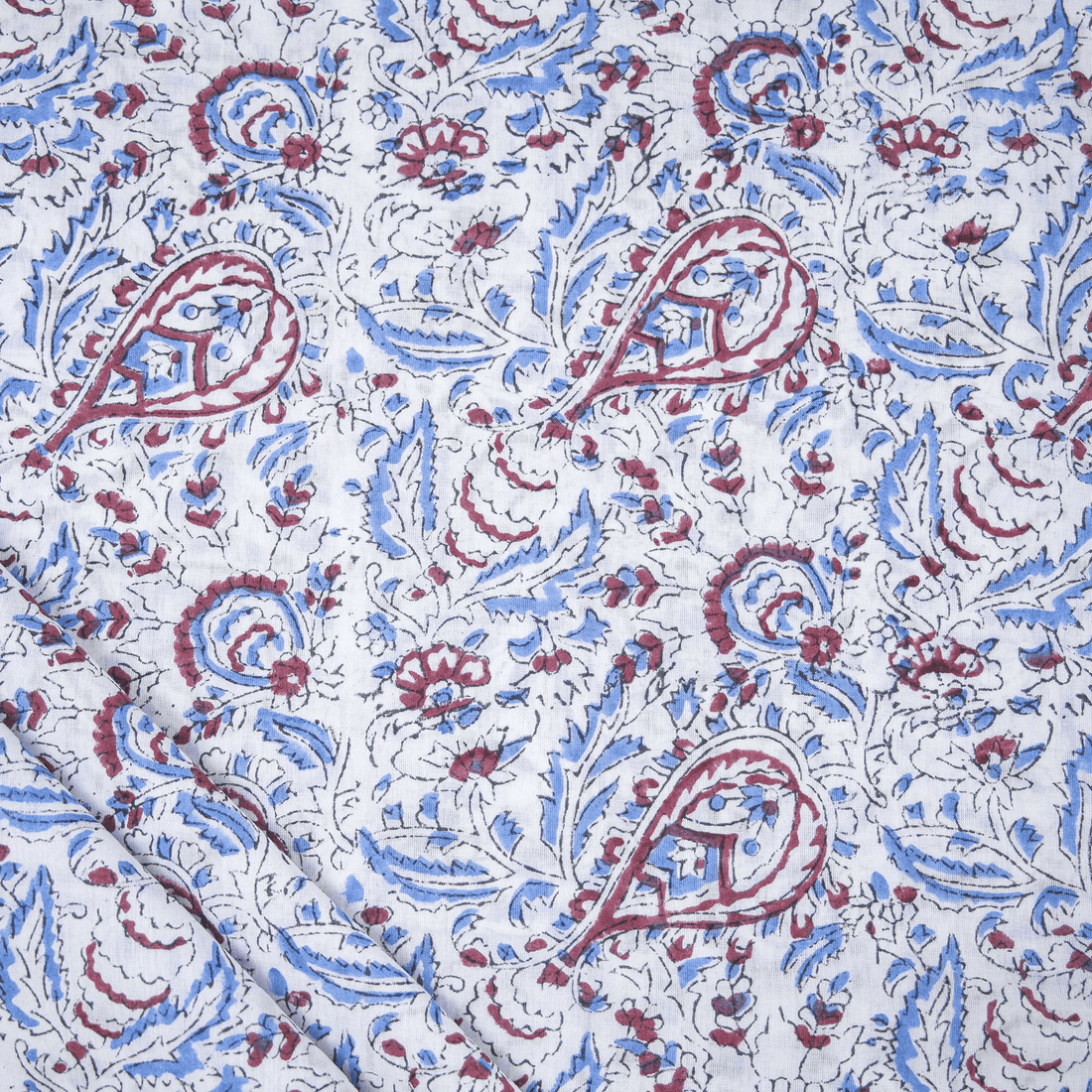 Hand Block Print Fabric Dress Material