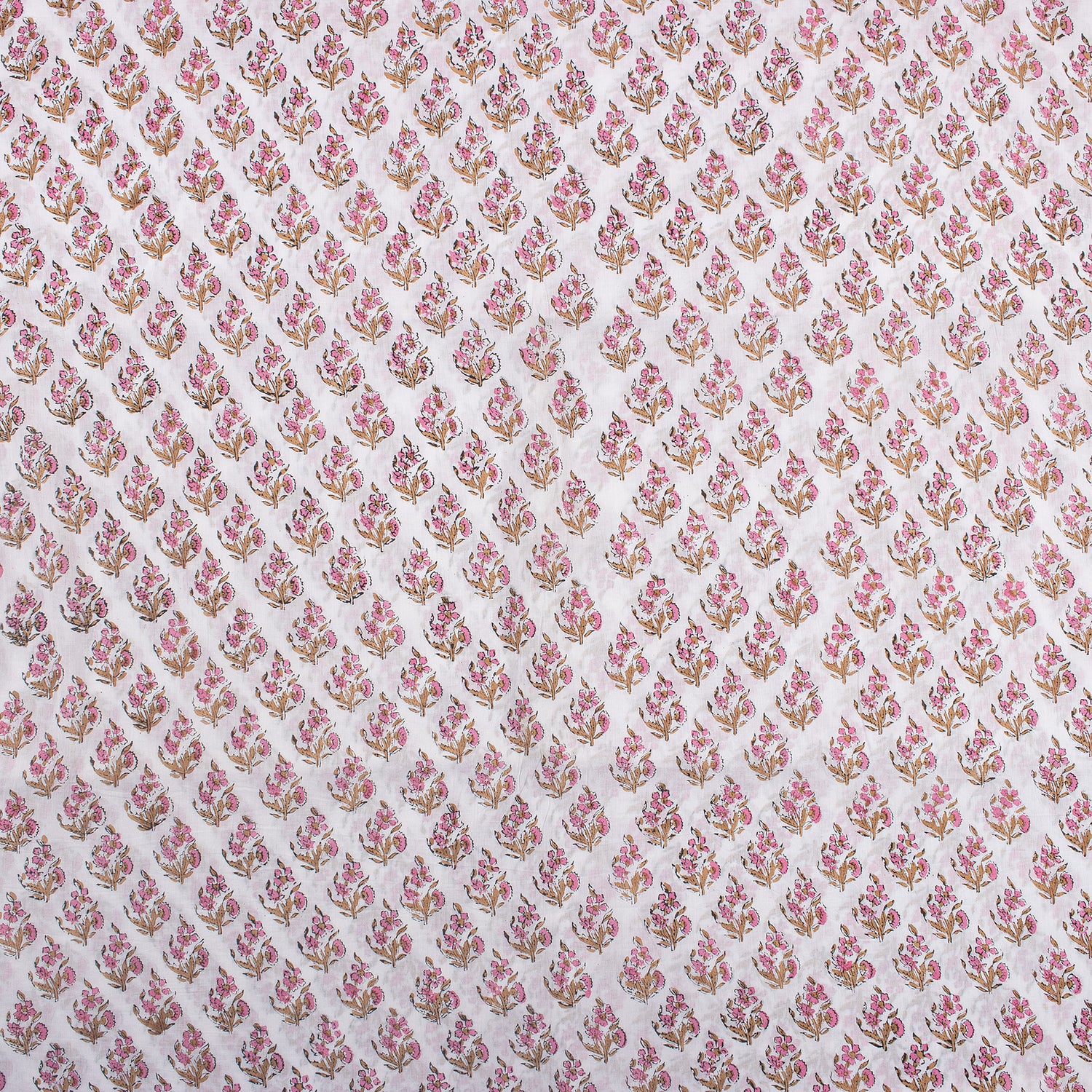 Pure Cotton Hand Block Printed Indian Fabric - Eco Friendly