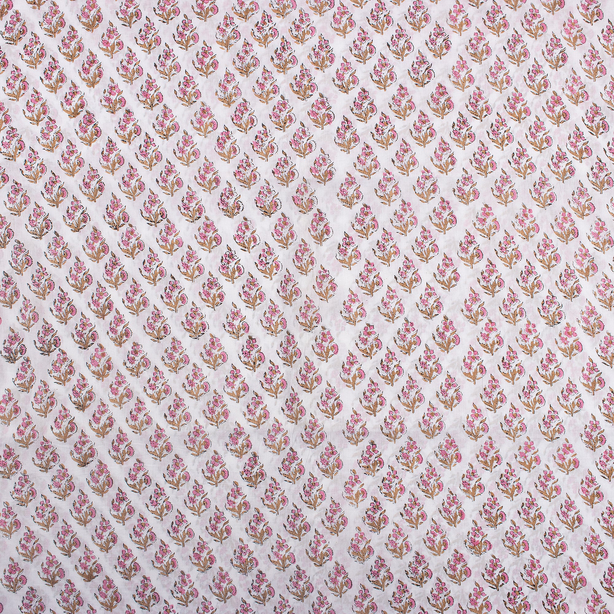 Pure Cotton Hand Block Printed Indian Fabric - Eco Friendly