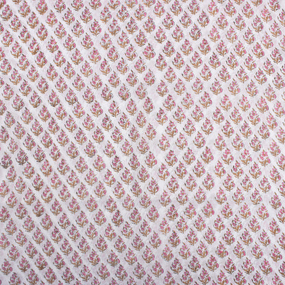 Pure Cotton Hand Block Printed Indian Fabric - Eco Friendly