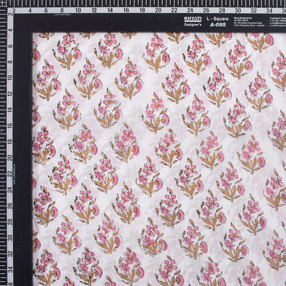 Pure Cotton Hand Block Printed Indian Fabric - Eco Friendly