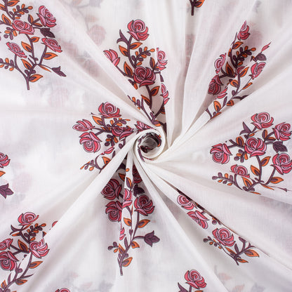 Organic Cotton Hand Block Printed Fabric