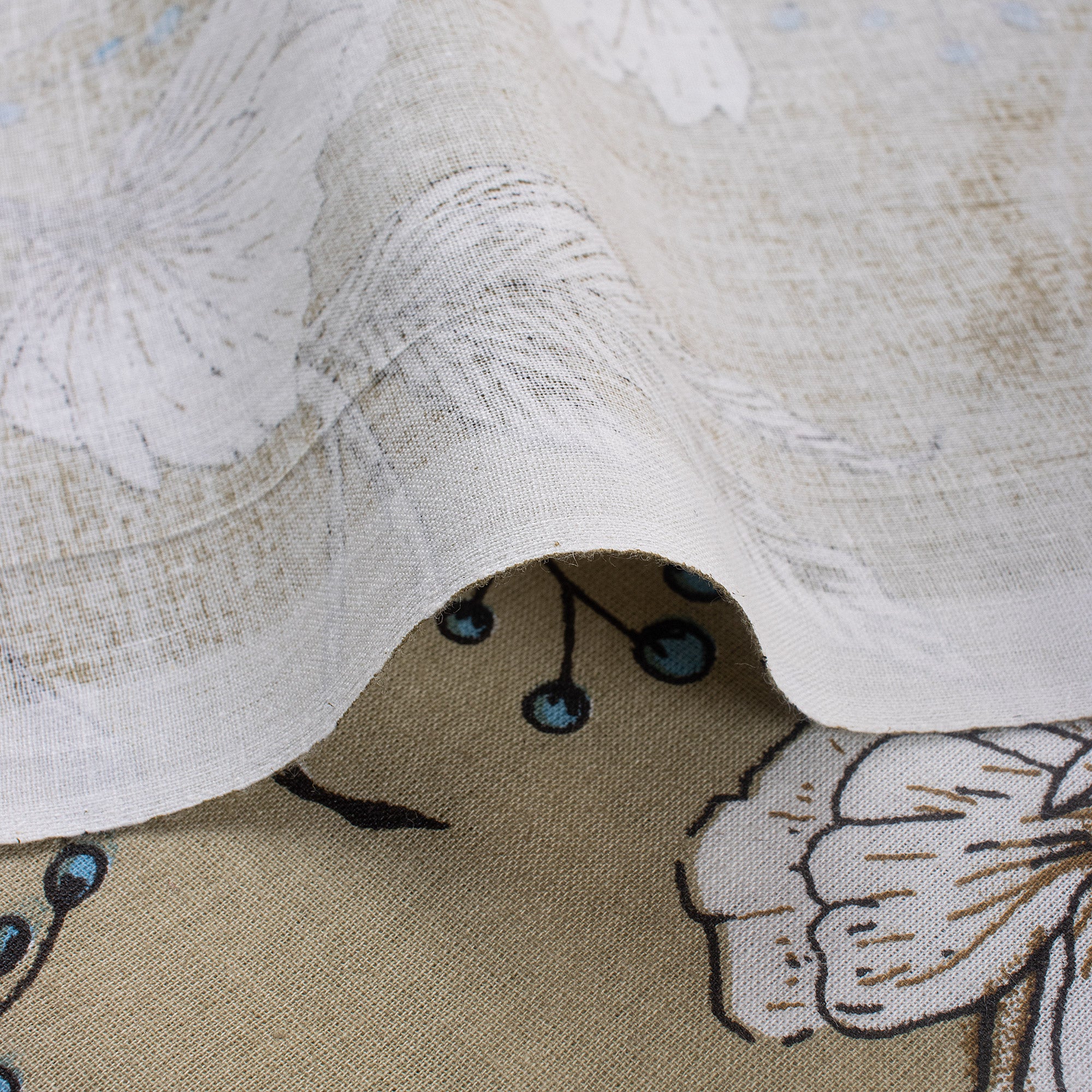 Floral Printed Handmade Fabric by Yard