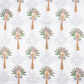 Multicolor Palm Print Cotton Fabric Material