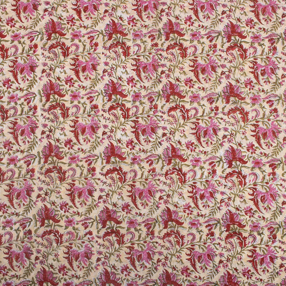 Breathable Hand Block Printed Cotton Fabric