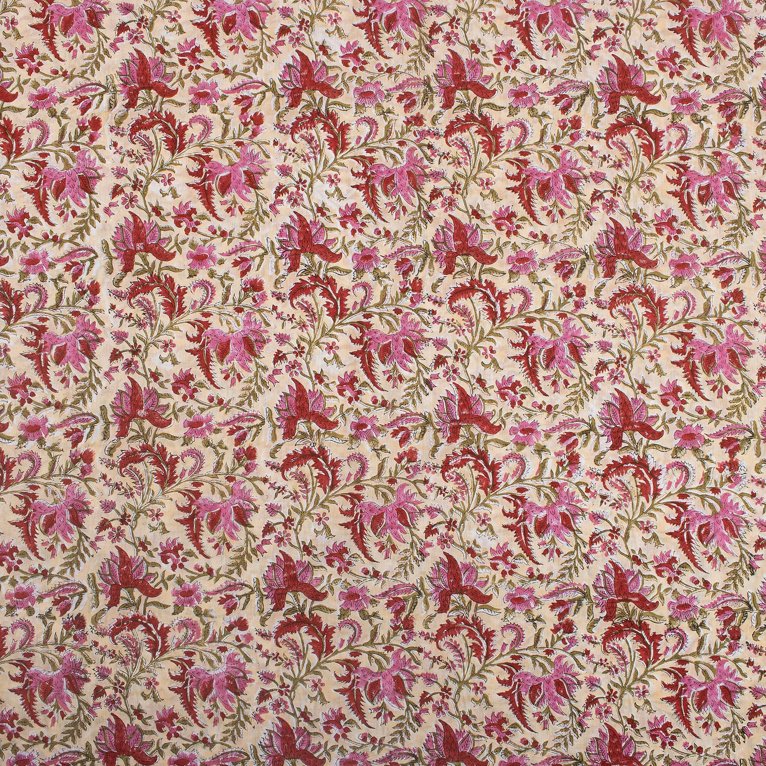 Breathable Hand Block Printed Cotton Fabric