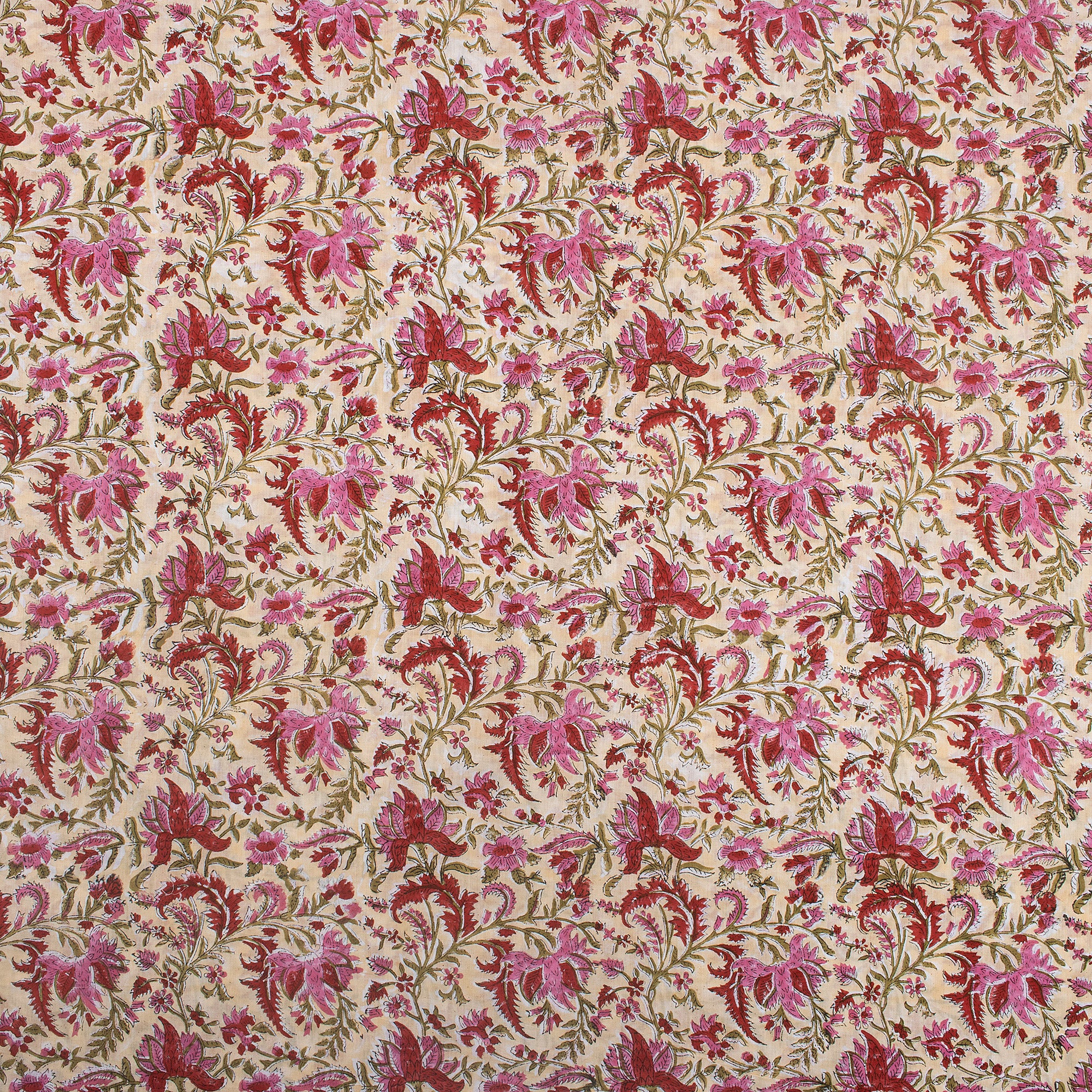 Breathable Hand Block Printed Cotton Fabric