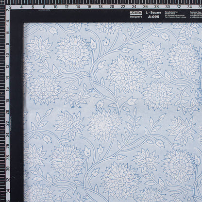 Hand Block Printed Floral Cotton Textile Fabric
