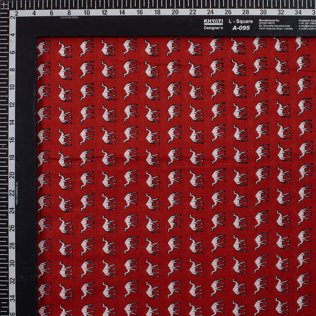 Beautiful Camel Hand Block Printed Fabric Online