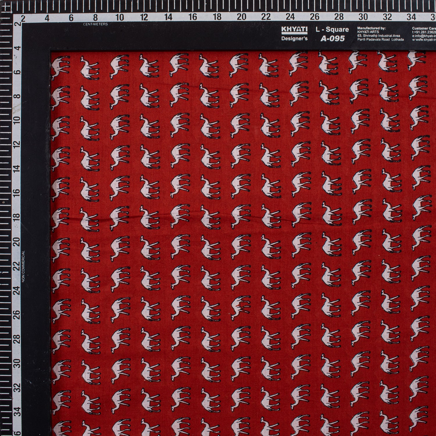 Beautiful Camel Hand Block Printed Fabric Online