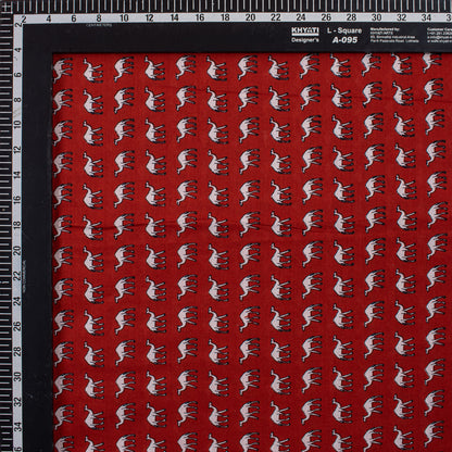 Beautiful Camel Hand Block Printed Fabric Online