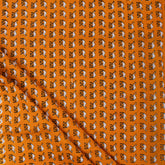 Soft Orange Handmade Camel Print Indian Fabric