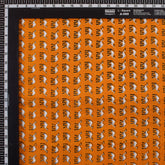 Soft Orange Handmade Camel Print Indian Fabric