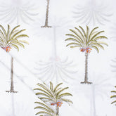 Hand-Dyed Palm Print Soft Cotton Fabric