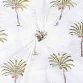 Hand-Dyed Palm Print Soft Cotton Fabric