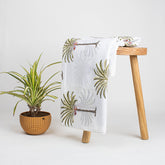 Hand-Dyed Palm Print Soft Cotton Fabric