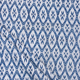 Blue Ikat Print Soft Cotton Fabric for Dress