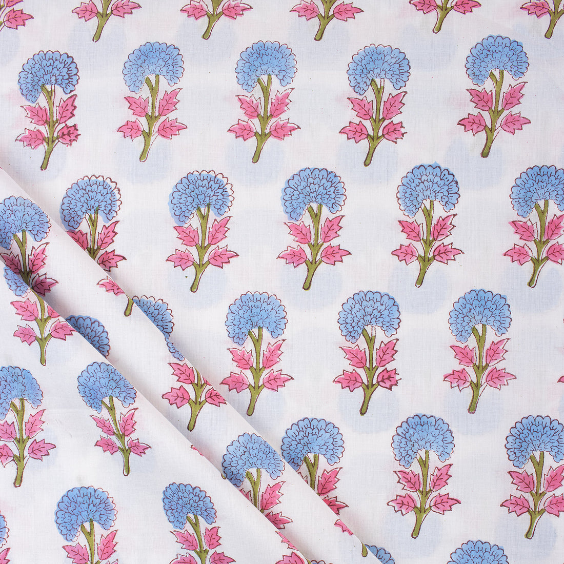 Red Pure Cotton Ajrakh Cotton Fabric