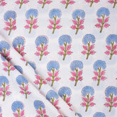 Red Pure Cotton Ajrakh Cotton Fabric