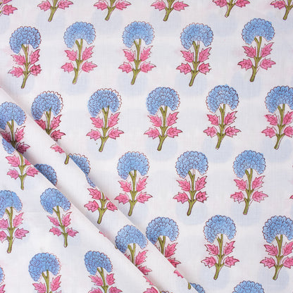 Red Pure Cotton Ajrakh Cotton Fabric