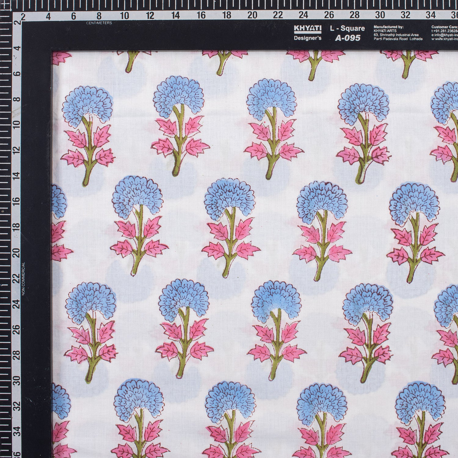 Red Pure Cotton Ajrakh Cotton Fabric