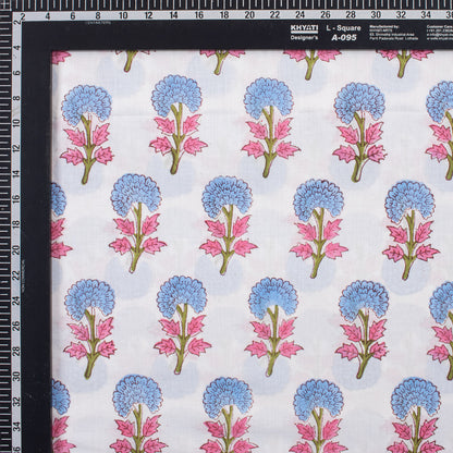 Red Pure Cotton Ajrakh Cotton Fabric