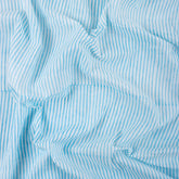 Hand Block Printed Blue Stripe Cotton Fabric Online