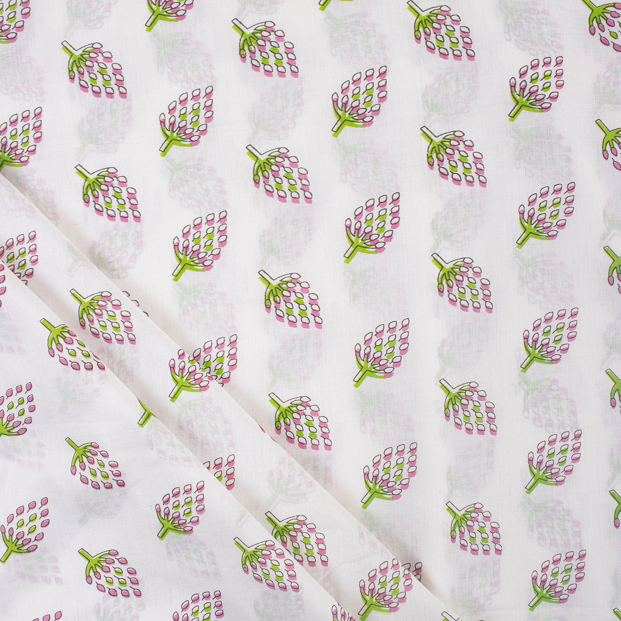 Organic Cotton Hand Block Printed Fabric for Daily Used