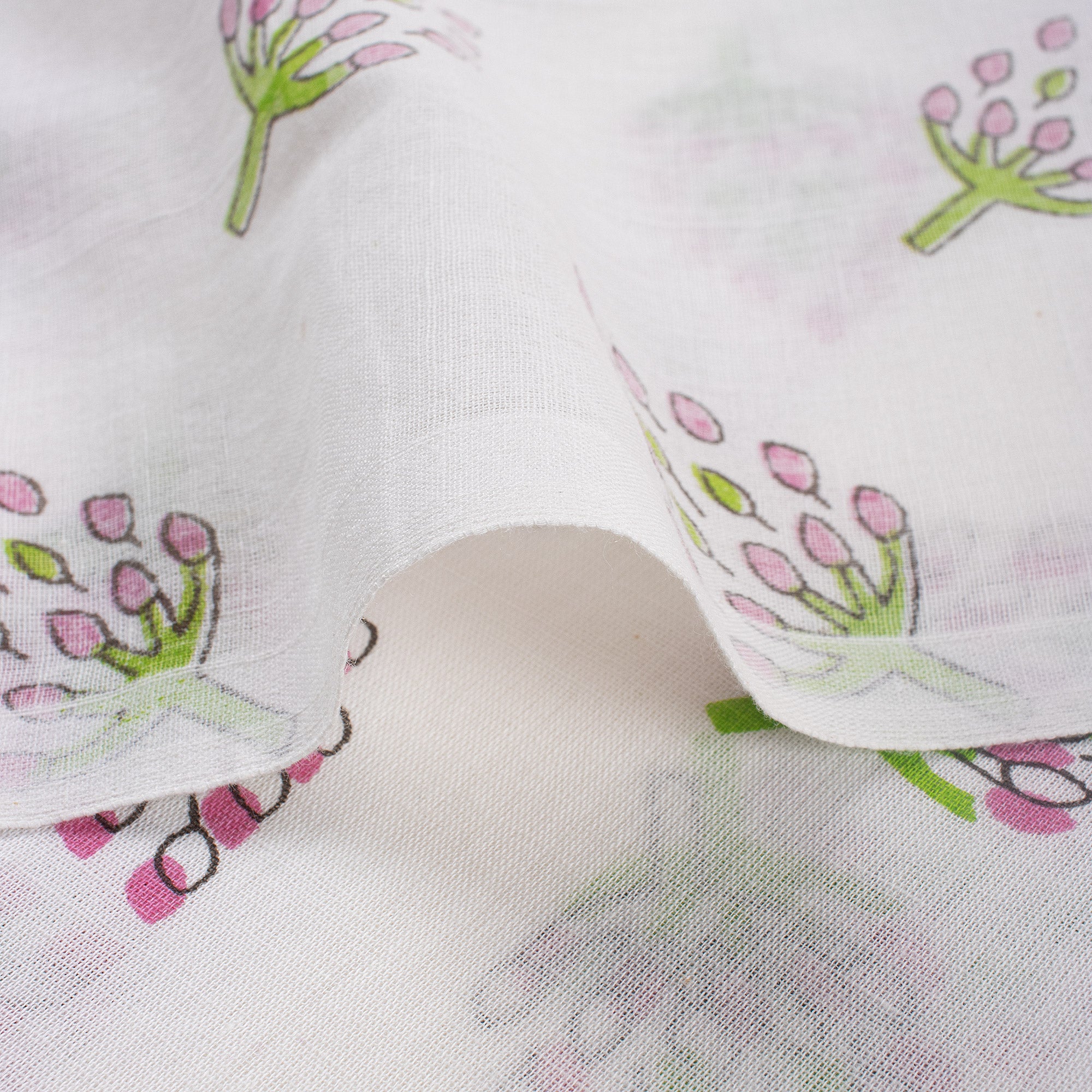 Organic Cotton Hand Block Printed Fabric for Daily Used