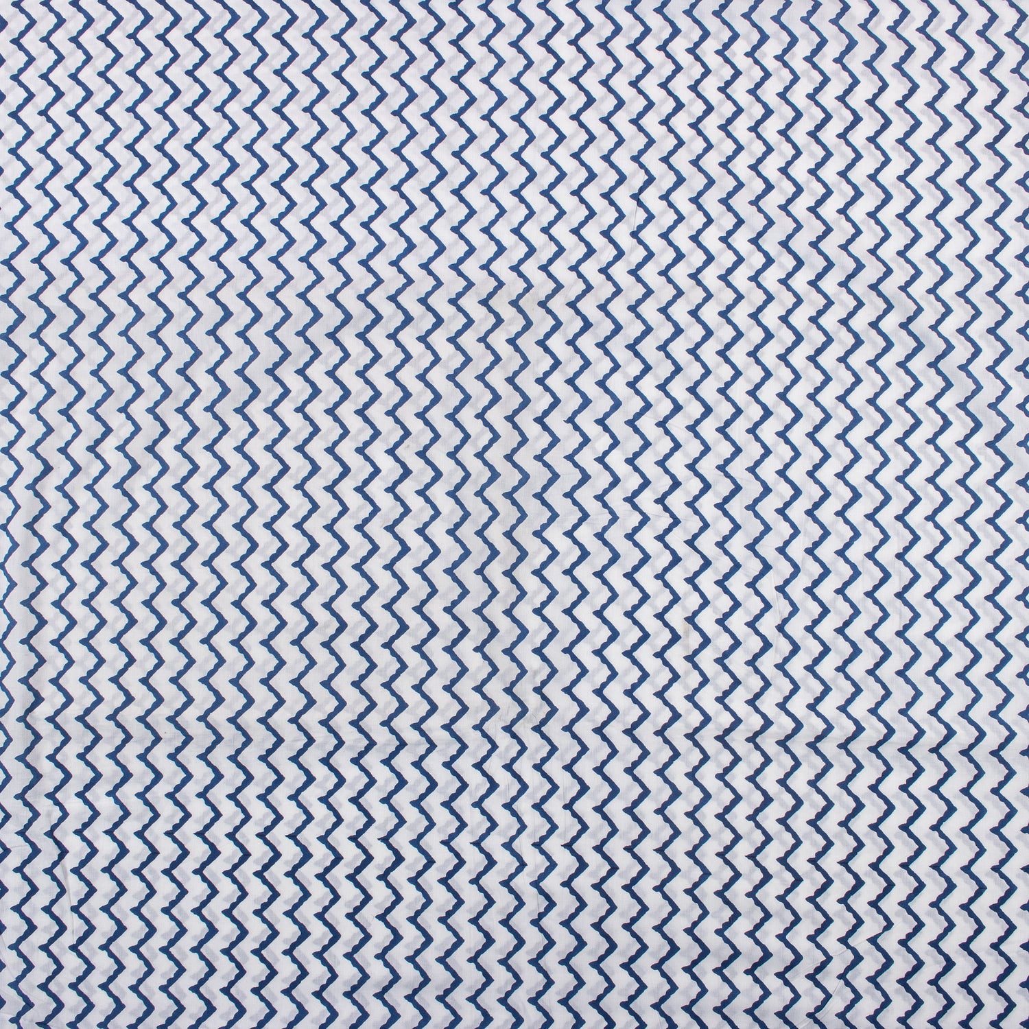 Indian Hand Block Printed ZIg Zag Cotton Fabric