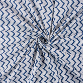 Indian Hand Block Printed ZIg Zag Cotton Fabric